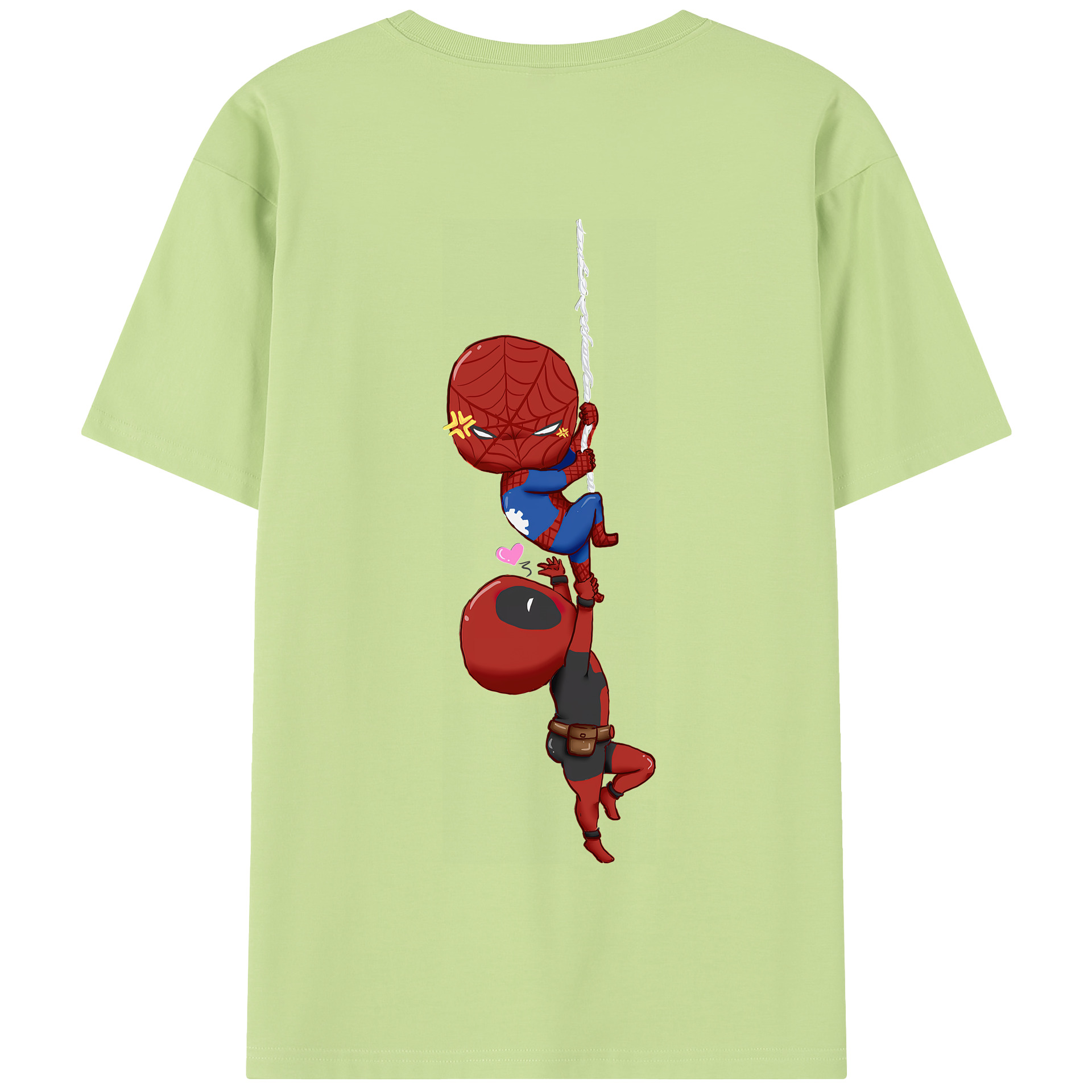 （画像用） Deadpool デッドプール 綿100％半袖Tシャツ（背面プリント）